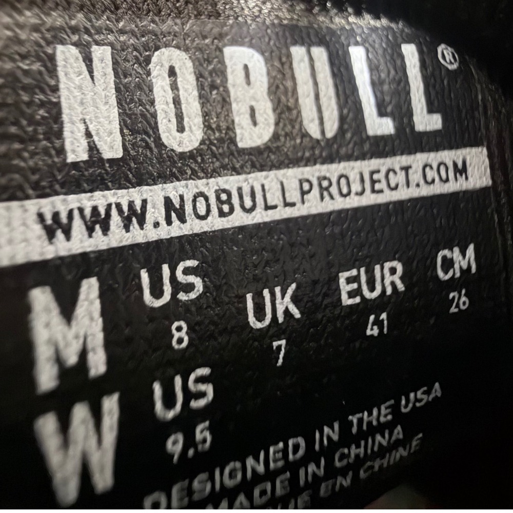 NOBULL High Top Trainer Shoes Black Speckled Sole Mens 8 Womens 9.5 - Picture 8 of 10